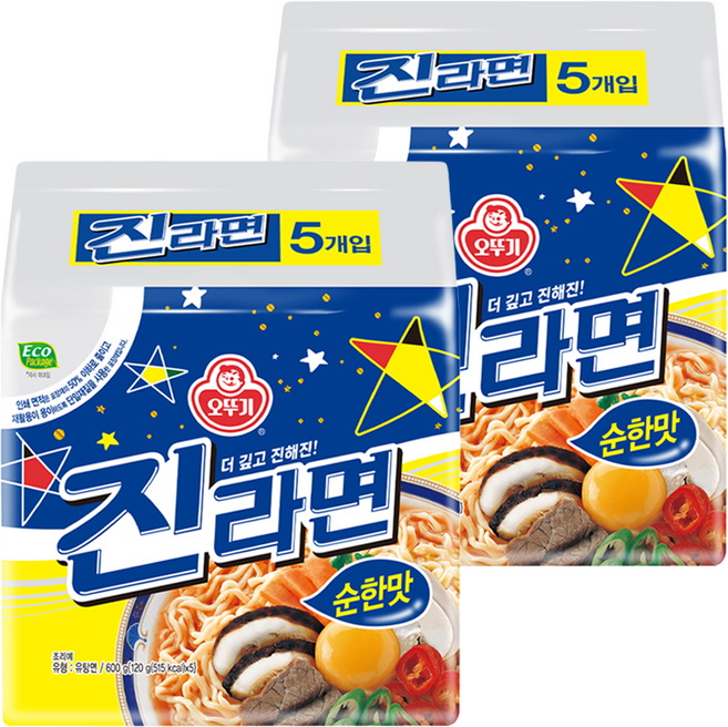 오뚜기 진라면 순한맛 120g, 10개