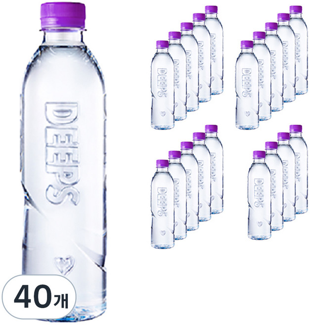 딥스 해양심층수 에코골드 무라벨, 500ml, 40개