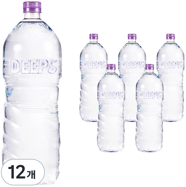 딥스 해양심층수 에코골드 무라벨, 2L, 12개 - 쿠팡