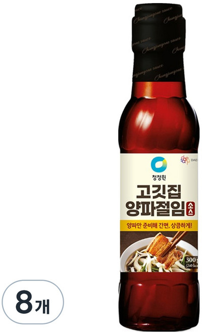 대상 청정원 고깃집 양파절임 소스, 300g, 8개