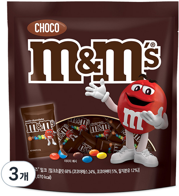 엠앤엠즈 밀크 펀사이즈, 230g, 3개