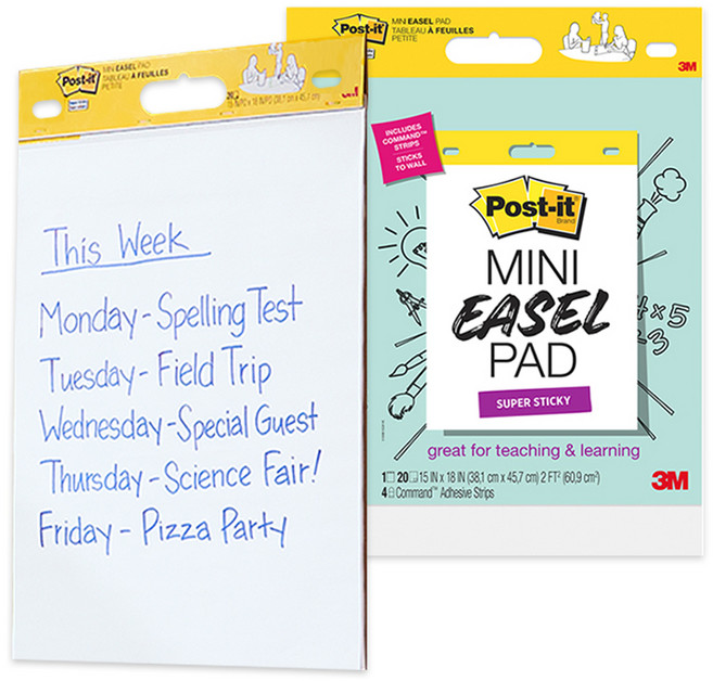 3M Post-it 利貼 577 無格線迷你白板貼 38.1 x 45.7cm, 白色, 2個