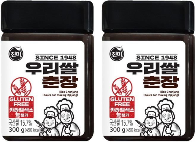 진미 우리쌀 춘장, 2개, 300g