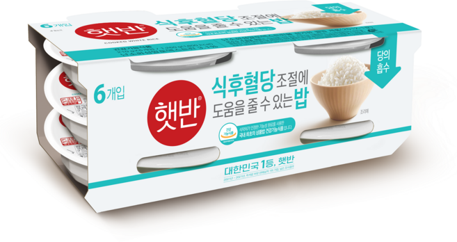 햇반 식후 혈당조절에 도움을 줄 수 있는 밥, 210g, 6개