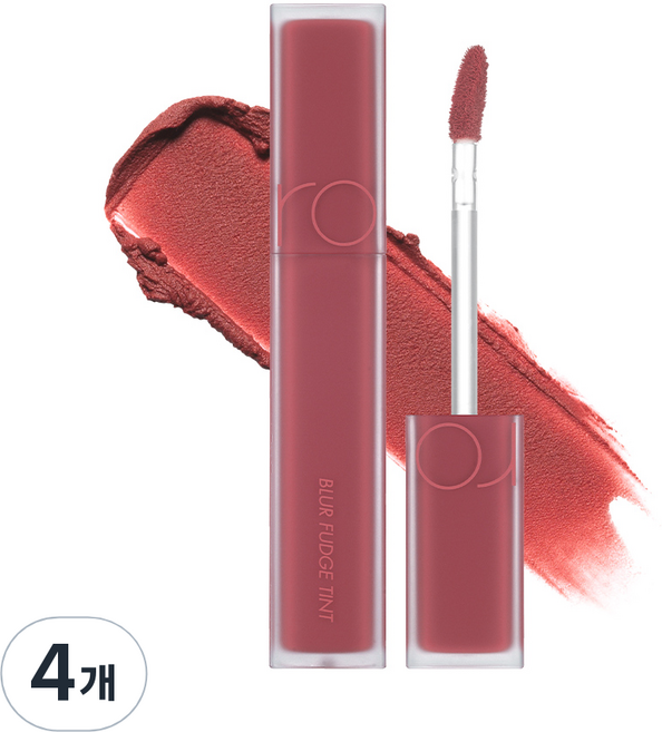 롬앤 블러 퍼지 틴트, 02 로지엔탈, 5g, 4개