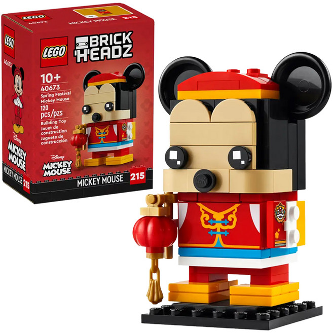 LEGO 大頭系列 新春米奇 10歲以上, Spring Festival Mickey Mouse, 1盒