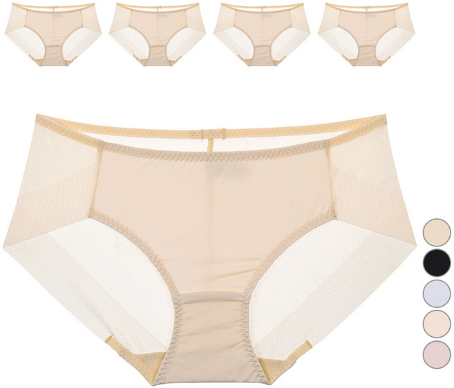 판도라by비비안 여성용 통기성 햄라인 삼각팬티 5p