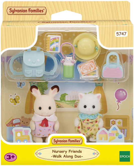 실바니안패밀리 단짝 아기친구들의 유치원 가는 날 피규어 세트 5747, 1세트