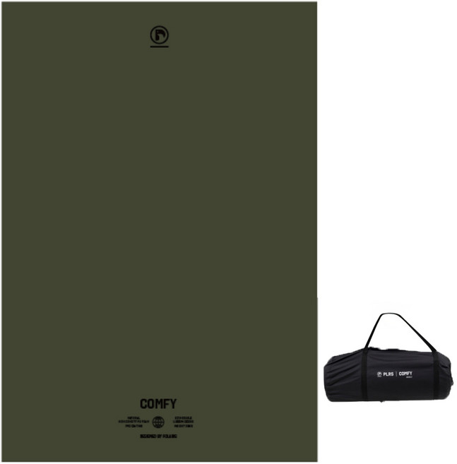 폴라리스캠프 자충매트 콤피 캠핑 매트 5cm, 카키