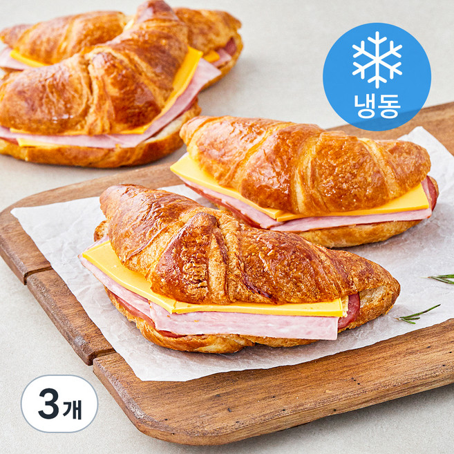 베키아에누보 클래식 햄치즈크루아상 샌드위치 (냉동), 100g, 3개입, 3개
