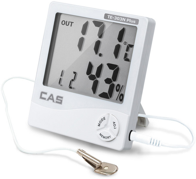카스 디지털 온습도계 TE-303N PLUS, 1개, 화이트