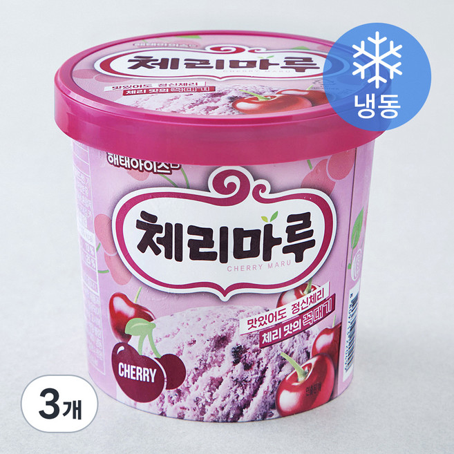 해태아이스 체리마루 (냉동), 660ml, 1개입, 3개