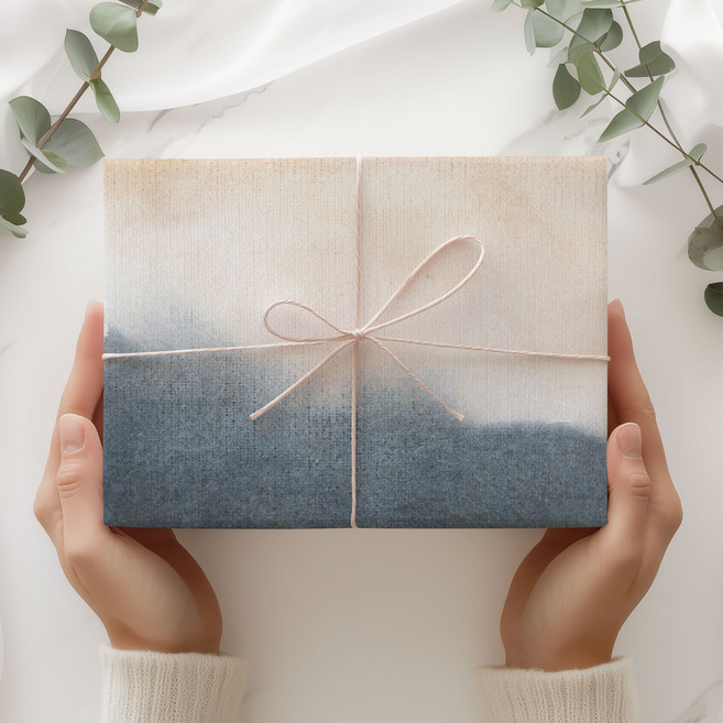 인디케이 물들이다 전통 양면포장지, 혼합색상, 10개