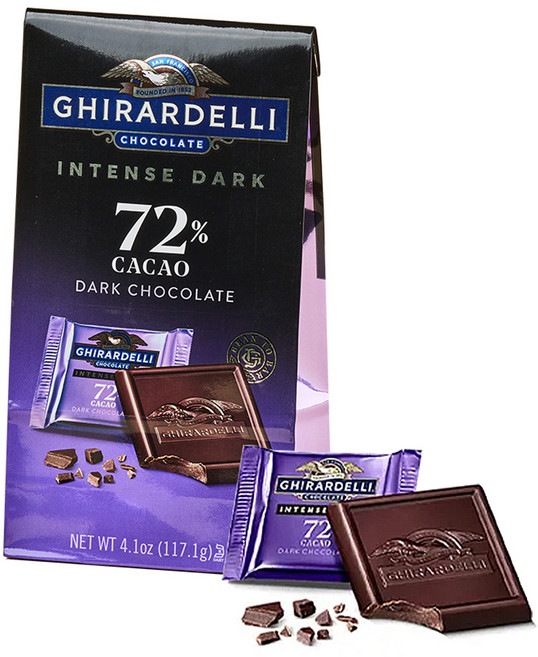 기라델리 인텐스다크 카카오 72%, 117.1g, 1개