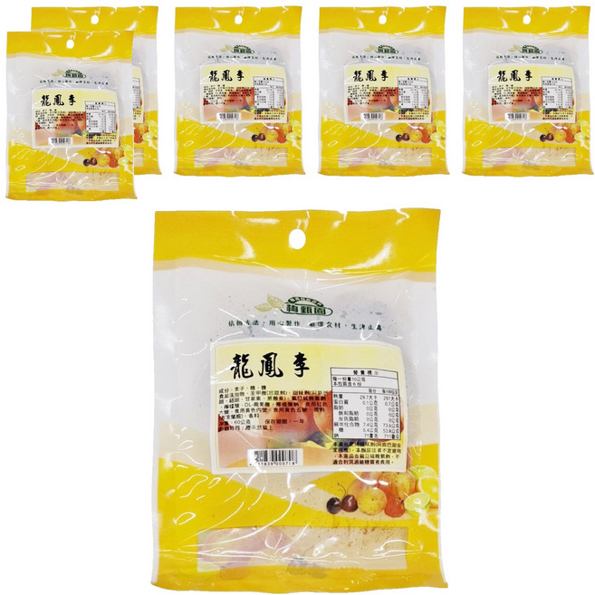 順泰 梅甄園 龍鳳李, 60g, 6包
