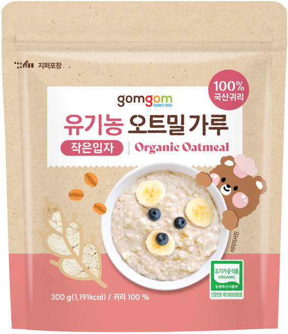 곰곰 유기농 오트밀 가루, 1개, 300g