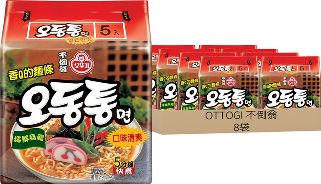 OTOKI 不倒翁 烏龍拉麵 海鮮風味 120g, 40包