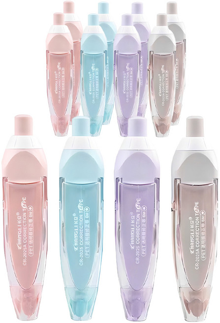 다다 노크식 수정테이프 6m, 랜덤 발송, 12개