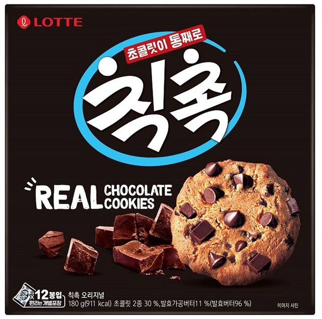 롯데 칙촉 오리지널, 180g, 12개