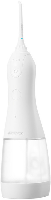 아쿠아픽 코드리스 구강세정기, AQ-207, 화이트