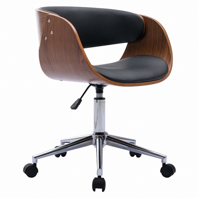 E-home Moroe 莫羅可調式曲木電腦椅 TFC149A-blk, 1個, 黑色