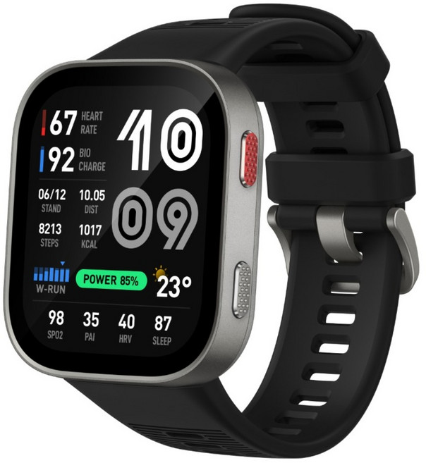 amazfit 華米 Bip Max 智慧手錶, 銀色, 2.07吋, GPS + 藍牙