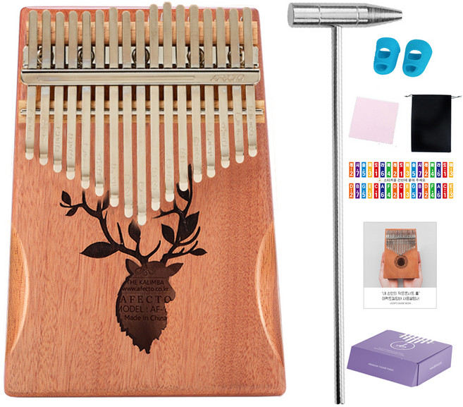 아펙토 디어 마호가니 칼림바 + 구성품세트, 1개