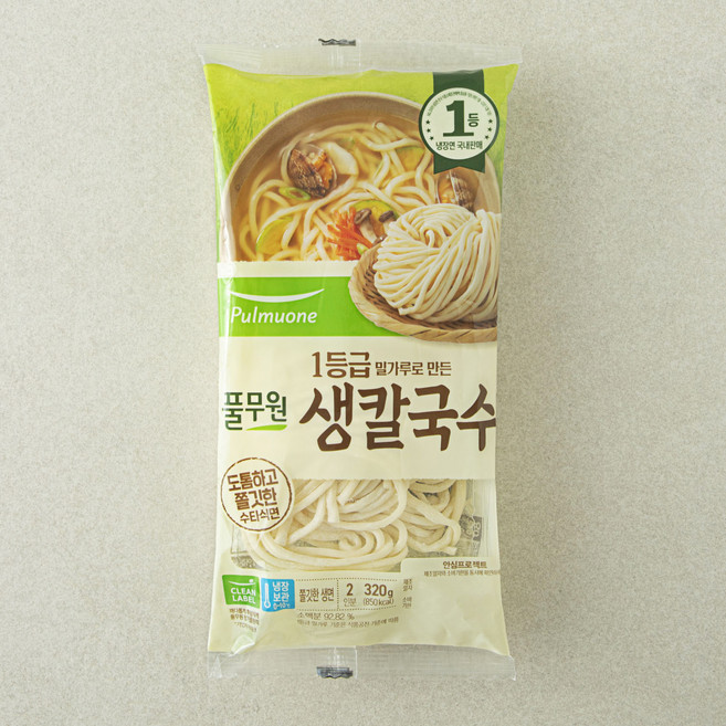 풀무원 생칼국수 2인분, 320g, 1개