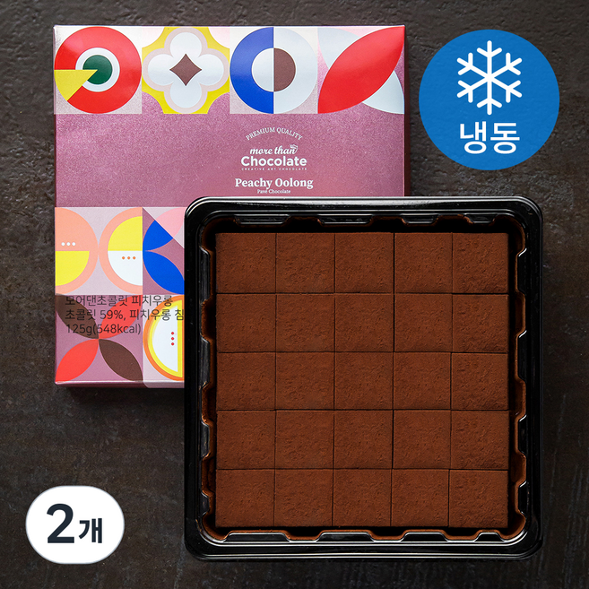 모어댄초콜릿 피치우롱 (냉동), 125g, 2개