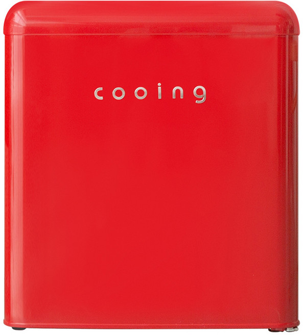 쿠잉전자 레트로 미니 냉장고 43L, 퓨어레드, REF-S50R