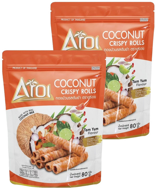 Aroi 泰式酸辣口味蛋捲, 2個, 80g