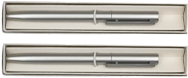 Suander.St 金屬典雅旋轉中性筆 ST- RMP- SV, 神秘銀, 2支