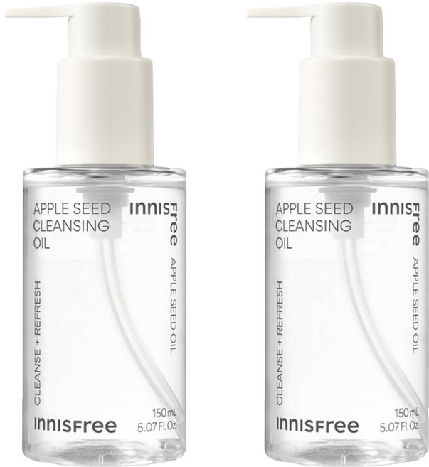 INNISFREE 台灣公司貨 蘋果籽深層卸妝油, 150ml, 2瓶