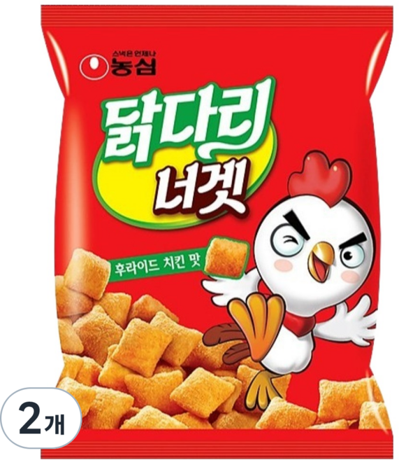 농심닭다리 너겟 후라이드 치킨맛, 130g, 2개