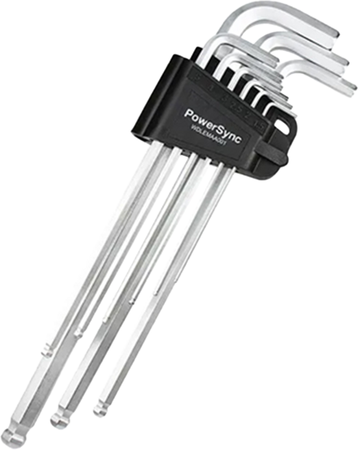 PowerSync 群加 特長球頭六角扳手 9件組, 1組