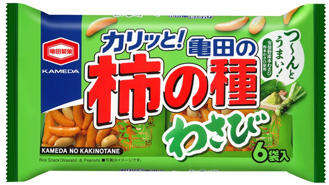 카메다 카키노타네 와사비 스낵, 164g, 1개