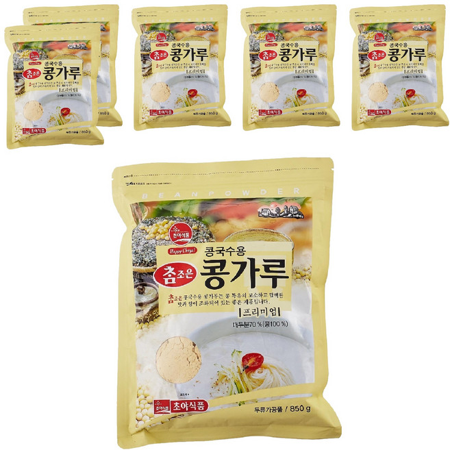 초야식품 참조은 콩국수용 콩가루, 850g, 6개