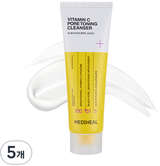 메디힐 모공토닝 클렌징폼, 120ml, 5개