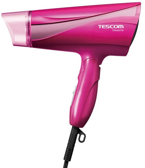 TESCOm 大風量負離子吹風機 1500W, TID450TW, 玫瑰桃