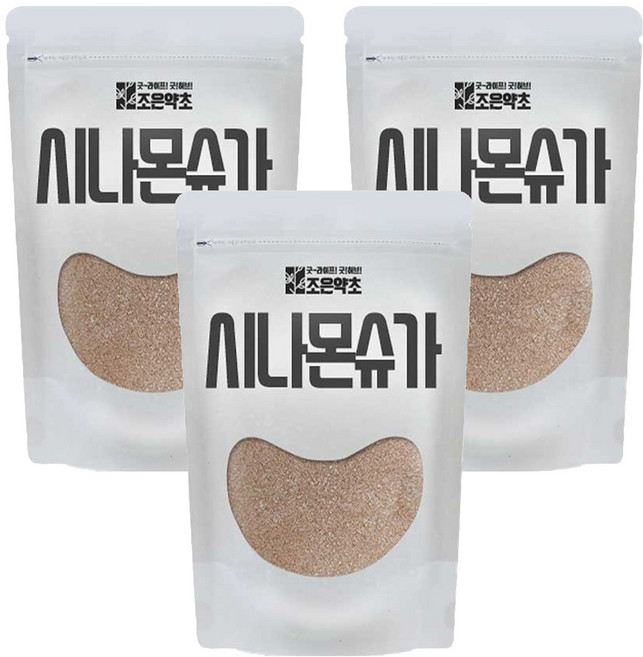 조은약초 시나몬 슈가, 500g, 3개