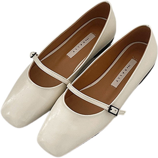 sugarfun Picnic Point 綁帶扣環平底鞋 1公分