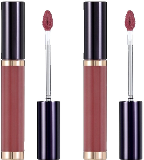 VDIVOV Lip Cut 晶漾唇釉 5g, BB801 迷人玫瑰, 2個