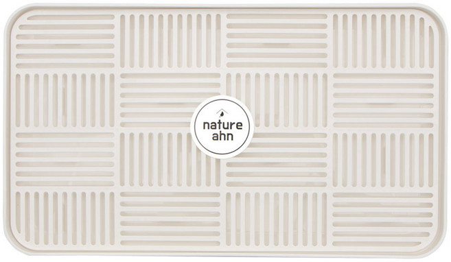 네이처안 물빠짐 식기 건조 트레이 L, 1단, 화이트, 1개