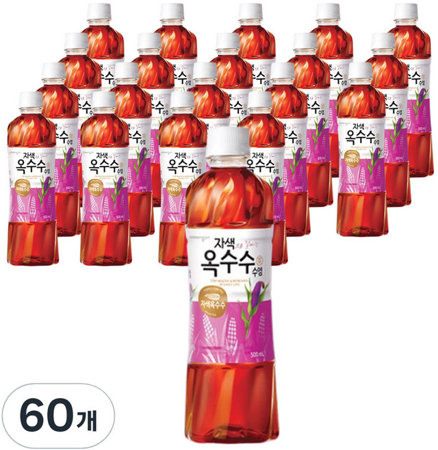 웅진 자색으로 잘빠진 옥수수수염차, 500ml, 60개