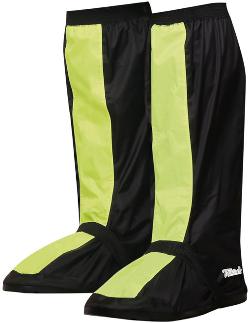 TAHSIN 達新牌 炫光厚底防雨鞋套 高筒男女通用款, 黑色, 1雙