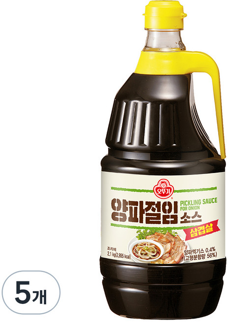 오뚜기 삼겹살 양파절임 소스, 2.1kg, 5개