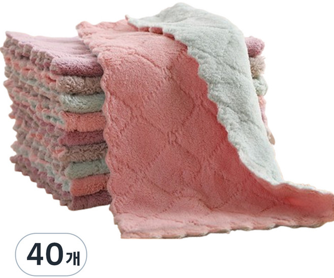 루아르모 물먹는 극세사 요술행주 랜덤발송, 40개