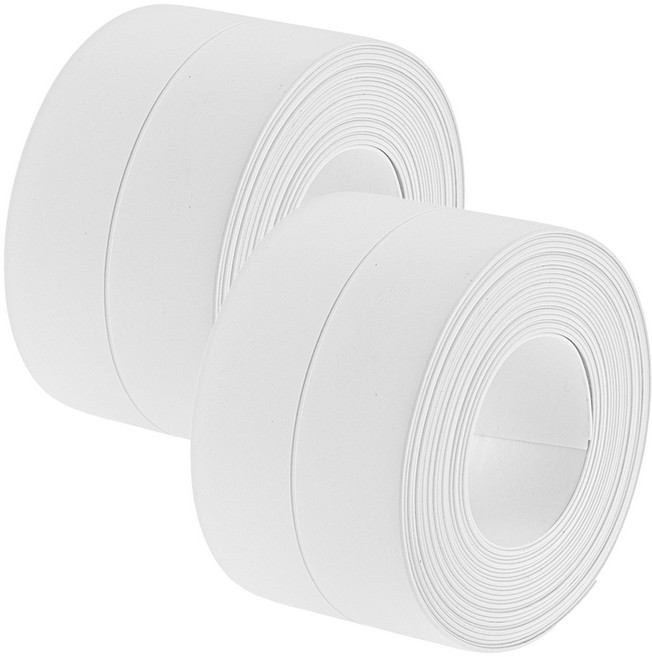 탐사 다용도 욕실용 방수 테이프 화이트, 2개