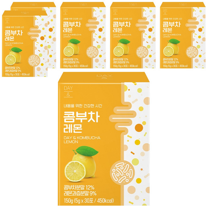 데이앤 콤부차 레몬, 5g, 30개입, 6개