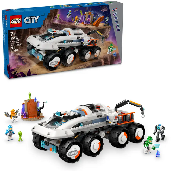 LEGO 樂高 60432 指揮探測車和起重裝載機 Command Rover and Crane Loader, 1盒
